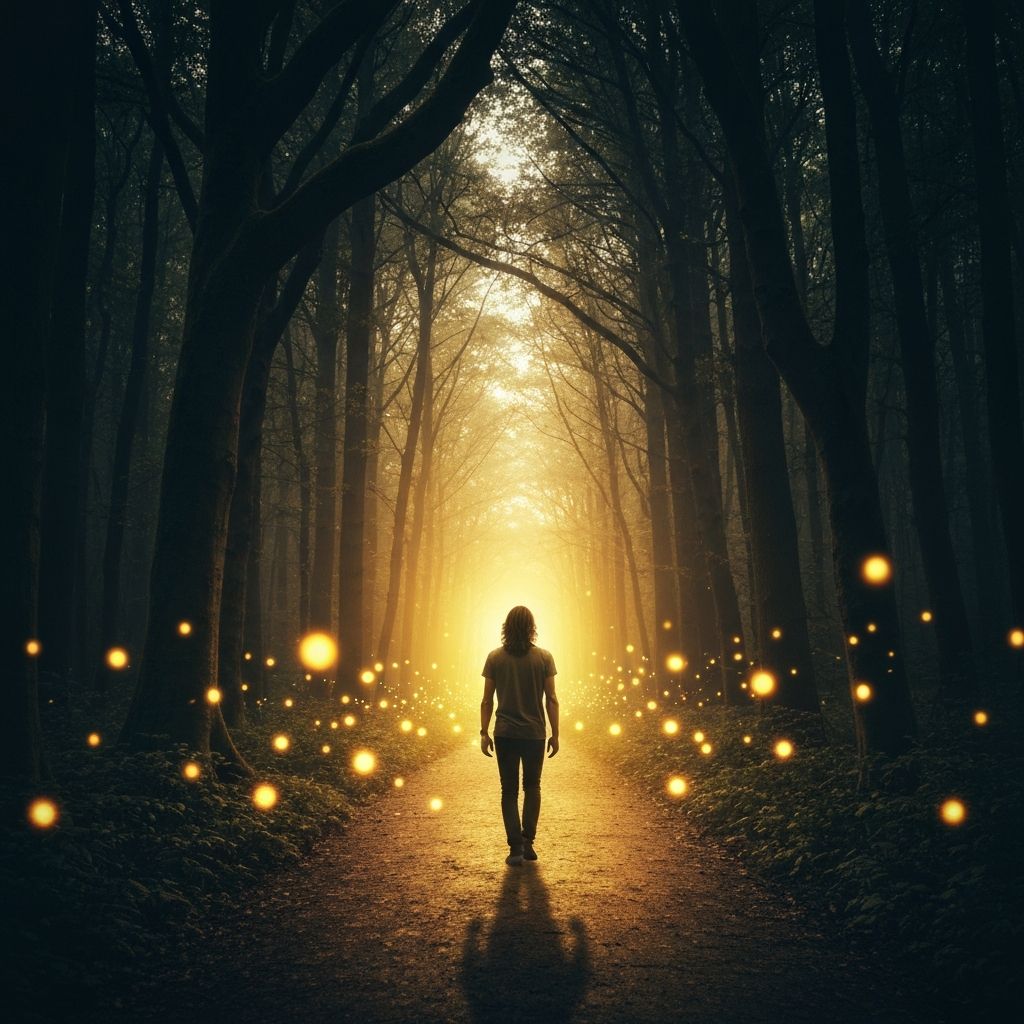 Caminho mistico iluminado